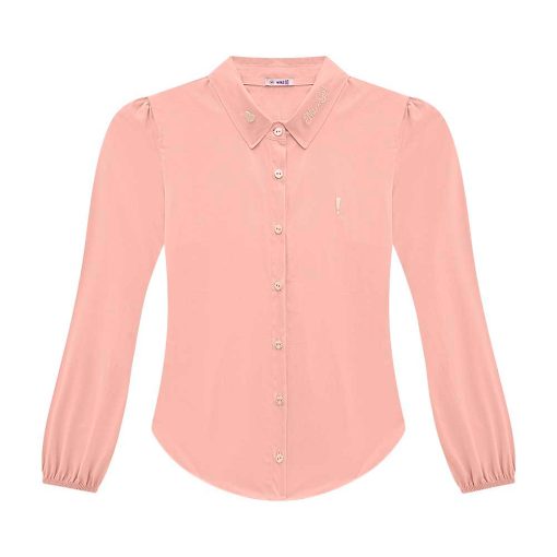 Camisa Manga Longa Gola Bordada Nina Go - Feminina - Imagem 2