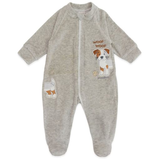 Macacão Manga Longa Bordado Plush Masculino – Cachorrinho