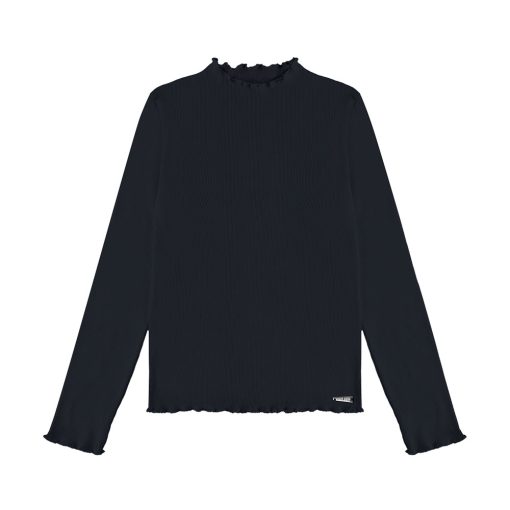 Blusinha Manga Longa Ribana Canelada Gola Nina Go - Feminina - Imagem 2