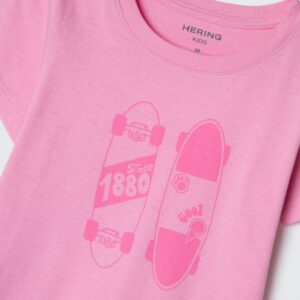 Alternative view of Camiseta Manga Curta Rosa Skate Hering - Feminina