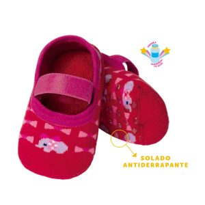 Alternative view of Sapatilha Bebê Estampada Antiderrapante Leke - Feminina