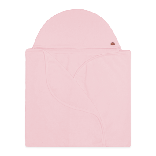 Maxi Toalha de Banho com Capuz Rosa Bebê