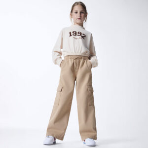 Calça Sarja Cargo Bege Hering - Feminina