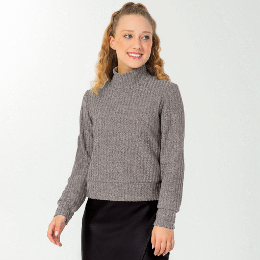 Blusão Tricot Aveludado Cativa - Feminino