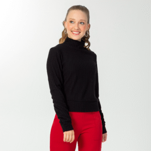 Alternative view of Blusão Tricot Aveludado Cativa - Feminino