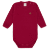 Body Manga Longa Avulso Suedine - Vermelho