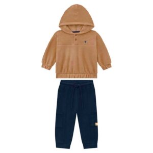 Conjunto em Microsoft com Capuz Onda Marinha - Masculino