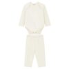 Conjunto Body Manga Longa e Calça em Cotton Lik Kids - Menina