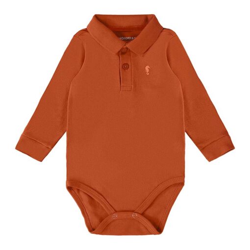 Body Polo em Suedine Onda Marinha - Masculina - Imagem 4