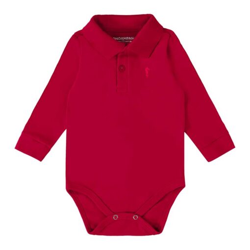 Body Polo em Suedine Onda Marinha - Masculina - Imagem 2