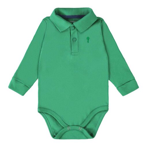 Body Polo em Suedine Onda Marinha - Masculina - Imagem 3