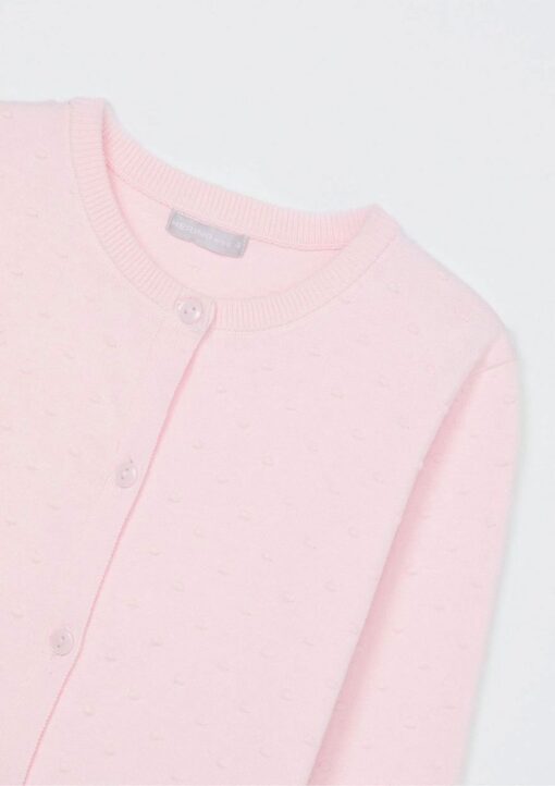 Cardigan Manga Longa Tricot Rosa Hering – Feminino - Imagem 4
