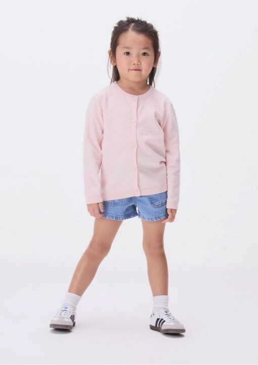 Cardigan Manga Longa Tricot Rosa Hering – Feminino - Imagem 5