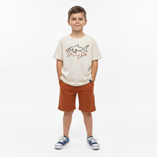 Conjunto Camiseta Manga Curta e Bermuda Tubarão  Romitex ReiRex Masculino