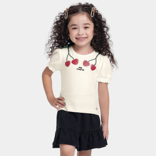 Conjunto Blusa e Short Saia Ma Chérie Fakini Feminino - Imagem 2