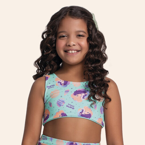 Conjunto Biquíni World Mermaid Dupla Face Fakini Feminino - Imagem 2