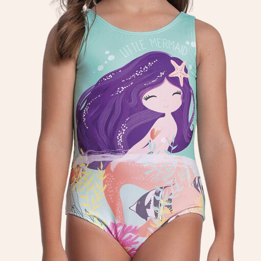 Maiô Little Mermaid Fakini Feminino - Imagem 2