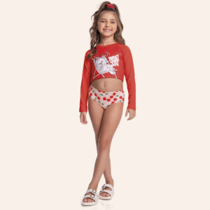 Conjunto Moda Praia Sweet Lemonade Com Amarrador Fakini Feminino