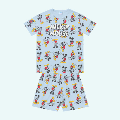 Conjunto de Camiseta e Bermuda Pijama Mickey Mouse Fakini Masculino - Imagem 2