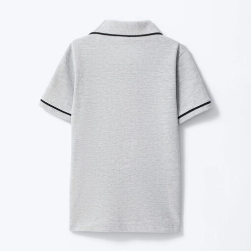 Camisa Polo Manga Curta Hering Masculino - Cinza - Imagem 4