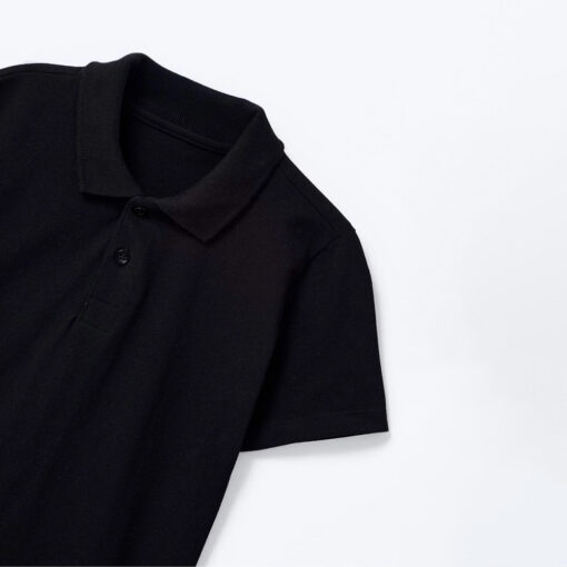 Camisa Polo Manga Curta Preta Piquet Hering - Masculina - Imagem 2