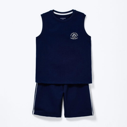 Conjunto Regata e Shorts Hering Masculino - Azul Marinho - Imagem 2