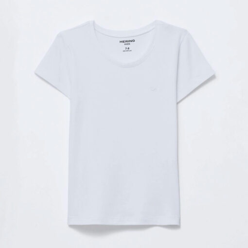 Blusa Básica Hering Com Bordado De Coração Feminina - Branca - Imagem 2