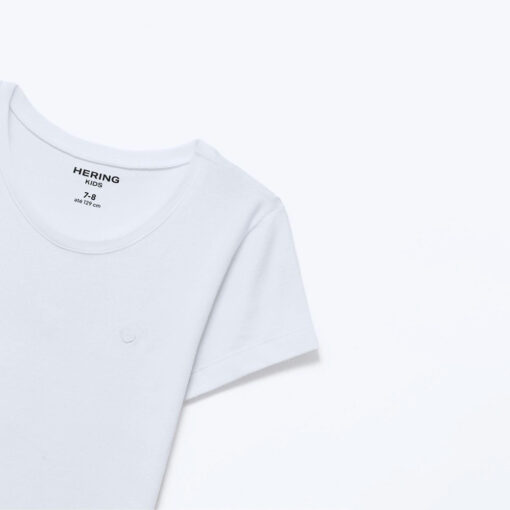 Blusa Básica Hering Com Bordado De Coração Feminina - Branca - Imagem 4