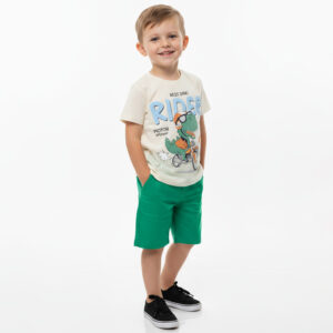 Camiseta Manga Curta Estampada Rider Dino Masculina - Bygus