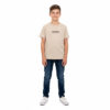 Camiseta Manga Curta Awesome Masculina - Bege